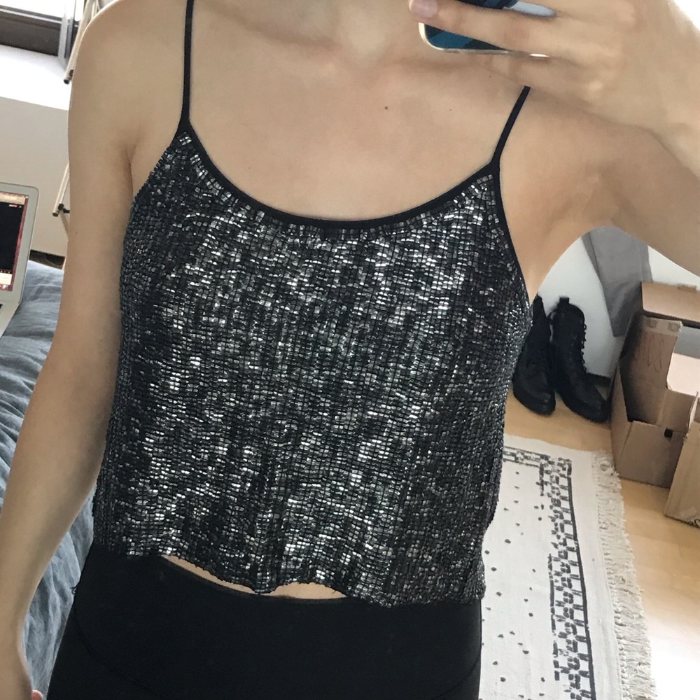 MLV The Ozzy Sequin Top